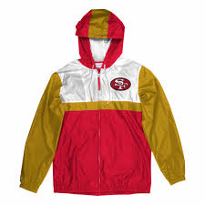 Nfl Sf 49ers Mitchell Ness Margin Of Victory Windbreaker The Locker Room Of Downey