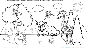 A educação infantil consiste na educação de crianças, com idades entre 0 e 5 anos (entre 0 e 6 anos de idade para nascidos no segundo semestre). Colorindo A Natureza Atividade Educativa Para Pre Escola 4 E 5 Anos Turminha