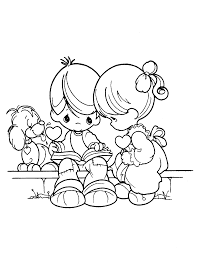 Color and give to your loved one. Free Printable Precious Moments Coloring Pages For Kids