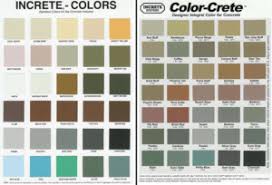 Increte Color Chart Fairfax Contractor