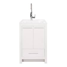 But why do i need a sink i never use? Shop Foremost International Nou Living By Foremost Hamburg 25 In Laundry Vanity Combo With Acrylic Sink And Faucet Vanity Combos Bathroom Vanity Acrylic Sinks