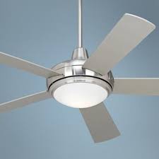 Integrated led indoor brushed nickel ceiling fan with light kit and remote control. 52 Casa Compass Brushed Nickel Ceiling Fan M2565 Lamps Plus Brushed Nickel Ceiling Fan Ceiling Fan Contemporary Ceiling Fans