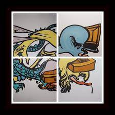 Salvador dali hallucinogenic toreador limited edition signed lithograph art. Salvador Dali Vitraux In Four Sheets Puzzle Of Life 1974 Available For Sale Artsy