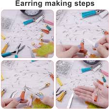 Unintentional dents or creasing to the card stock can compromise the hold on the ring. Buy Bqtq 4240 Pcs Earring Making Supplies Kit Earrings Hooks Jump Rings Earring Backs Earring Cards Earring Posts Eye Pins Jewelry Plier Tweezers Jump Ring Opener For Earrings Making And Repairing Online