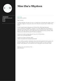 Video editors produce material which is suitable for broadcasting according to director instructions. Video Editor Cover Letter Sample Kickresume
