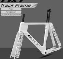 BXT nuevo cuadro de pista de carbono bicicleta de pista de piñón fijo marco de fibra de carbono TRC-195 cuadro de pista de marcha única 700Cx28C - ...