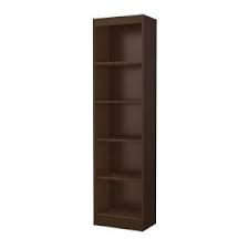 South Shore Furniture Freeport Chocolate 5 Shelf Narrow Bookcase 7259758 At The Home Depot No Espresso Just Chocolate Bookcase Shelves Adjustable Shelving