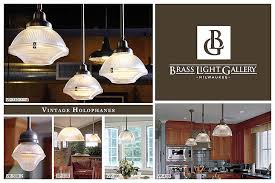 Vintage Holophane Prismatic Pendants Antique Industrial Lighting