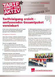 Tätigkeitsjahr) werden ab dem 01.09.2019 um 3,0 prozent erhöht (zwei nullmonate). Tarifeinigung Erzielt Umfassendes Gesamtpaket Vereinbart Tarifrunde Versicherungen