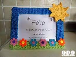 Cornici Portafoto All Uncinetto Uncinetto Portafoto Baby Knitting Patterns