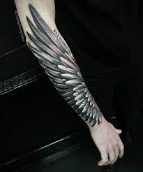 The depiction of angel forearm tattoos usually contain the images of such messengers roaming among the material and spiritual world in many different also there are seven archangels in christian religion. Men S Wing Tattoo Angel Wings Tattoo Forearm Wing Tattoo Forearm Wing Tattoo