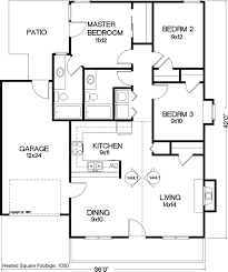 A small home is also easier to maintain, cheaper to heat and cool, and faster to clean up when company is coming! House Plan 92400 Traditional Style With 1050 Sq Ft 3 Bed 2 Bath