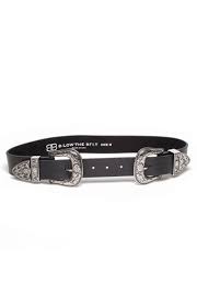 B Low The Belt Baby Bri Bri Belt Black Silver Mltd B Low The Belt Double Buckle Belt Belt