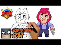 Colt fires an accurate burst of bullets from his dual revolvers. How To Draw Brawl Stars Colt Step By Step Myhobbyclass Com Learn Drawing Painting And Have Fun With Art And Craft