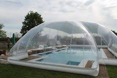 Inflatable Hot Tub Swimming Pool Solar Dome Cover Tent W Blower Pump In 2020 Solar Pool Swimming Pools Swimming Pool Enclosures