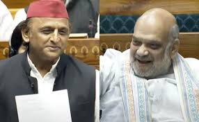 Akhilesh Yadav and Amit Shah Spar During Heated Waqf Bill Debate
