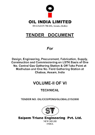 vol ii final technical tender