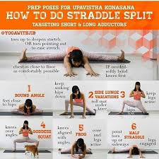 Straddle Split Rutine Prep Progressions Yoga Postures Yoga Fitness Yoga Benefits