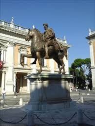 The equestrian statue of marcus aurelius is an ancient roman equestrian statue on the capitoline hill, rome, italy. Replica Of The Equestrian Statue Of Marcus Aurelius Rome Italy Ancient Roman Civilization On Waymarking Com