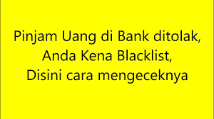 Benar, kalau yang dimaksud adalah seorang hrd memiliki catatan hitam / track record seorang tidak benar. Cara Mengecek History Tunggakan Blacklist Calon Nasabah Perusahaan Ataupun Orang Www Berilmu Com