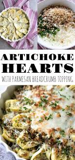 Canned Artichoke Hearts With Parmesan Breadcrumb Topping The Forked Spoon Recipe Artichoke Recipes Canned Artichoke Recipes Recipes