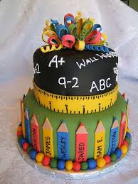 Teacher Inspired Class Teacher Birthday Cake For Teacher Farewell To 1st Grade Cake School Cake Teacher Cakes Graduation Cakes