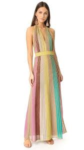 M Missoni Striped Lurex Halter Maxi Dress In Turquoise Modesens Long Dresses Casual Maxi Missoni Dress Maxi Dress