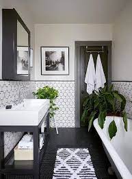 Small black white shower room. The New Trend A Black Bathroom Bathroom Ideas