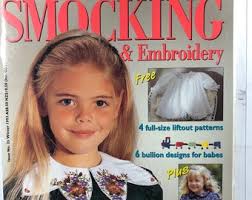 Issue 25 Smocking Magazine Australian Smocking and Embroidery, 1993.  Heirloom Sewing Patterns. Smocking Templates. Australian Seller