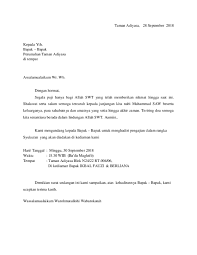 Rapat memang memiliki peranan yang sangat besar dalam sebuah organisasi. Contoh Surat Undangan Pengajian Sample Surat Undangan