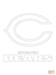 Chicago Bears Logo Coloring Page Free Printable Coloring Pages Coloring Home In 2020 Bear Coloring Pages Chicago Bears Logo Sports Coloring Pages