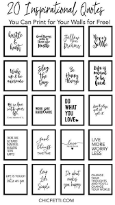 Free Printable Inspirational Quotes Black And White 20 Inspirational Quotes You Can Print For Your Walls For Free Wall Art Quotes Free Printable Wall Art Free Printable Quotes