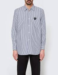 Comme Des Garcons Play Play Striped Shirt Shirts Striped Shirt Striped