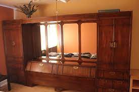 Gently Lovingly Used Excellent Condition Kingsize Headboard With Two Horizontally Hing Traditional Bedroom Furniture Sets Thomasville Furniture Bedroom Set