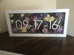 Wedding Flowers Shadow Box Wedding Shadow Box Bouquet Shadow Box Dream Wedding