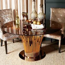 Today's video is decorating my christmas table with christmas table decor! Remington Metal And Smoked Glass Rose Gold Dining Table Picture Perfect Home