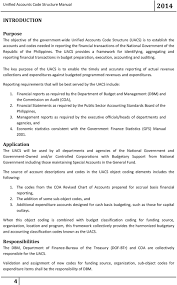 unified accounts code structure uacs manual government of