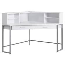 List of best corner desks in 2021. Monarch Specialties Monarch Corner Computer Desk White And Silver Metal 48 In Rona