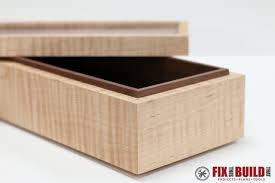 How To Make A Simple Wooden Jewelry Box Free Plans Fixthisbuildthat Wooden Box Diy Diy Wood Box Wooden Jewelry Boxes