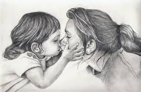 Mommy Kisses By Judy Drawing People Sketches Of People Drawings Of People Kissing
