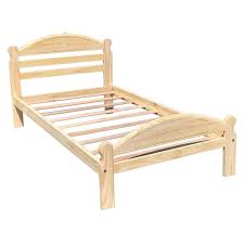 Buy products such as spa sensations by zinus steel smartbase bed frame black, multiple sizes at walmart and save. Twin Bed Solid Pine Wooden Kids Bed Unfinished With Wooden Slats Walmart Com Walmart Com