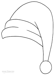 Printable Santa Hat Coloring Pages For Kids Cool2bkids Christmas Hat Santa Hat Santa Coloring Pages