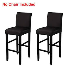 Henriksdal cover for bar stool with backrest, gräsbo white. Btsky 2 Pack Stretch Chair Cover Slipcovers Counter Height Bar Stool Covers Dining Room Kitchen Barstool Cafe Furniture High Seat Chair Protectors Black Amazon Com Au Home
