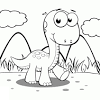 In this section, find a large selection of coloring pages dinosaur. 1