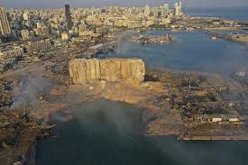 Its position has been marked on the map by a yellow upright triangle. Lebanon Receives French Report Regarding Beirut Port Blast
