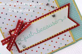 This thank you card is one of my favorites: Diy Card Making Picking Out Your Color Palette For A Hand Made Card I Teach Stamping
