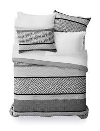 Black And White Comforter Canada Mainstays Mainstays Greek Key Bed In A Bag Set Black King White Bed Covers Bed White Bedding