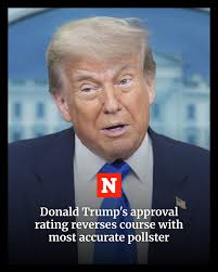 President Trump's approval rating has changed course.
