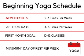 Yoga how many times a week. Recommended Beginning Yoga Schedule One Flow Yoga