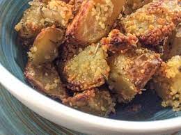 Crunchiest Potatoes And Still Soft Inside With Sesame Seeds Fennel Seeds And Couscous Crunchy Potatoes Potato Dishes Easy Food